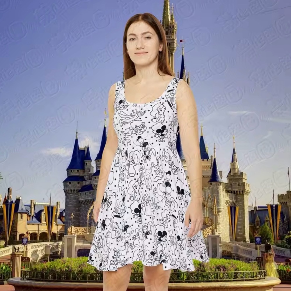 Disney Coquette Tank Dress-Size 2X-Disney Character Sketch-New